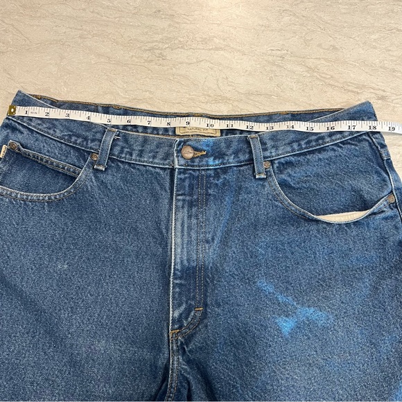 LL Bean Jeans 38x29 Blue Denim Natural Fit 100% Cotton RN 104731 - Picture 6 of 13